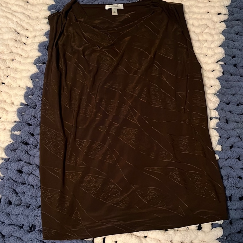 EUC brown top from Dressbarn size XL